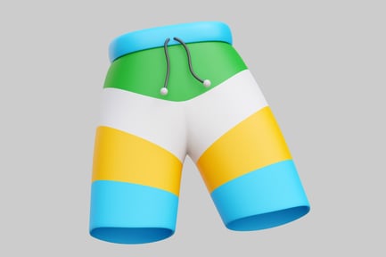 Preview: 3D Colorful Swim Shorts