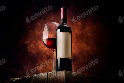 Preview: Wine on a wooden table