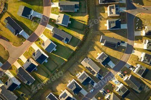Preview: Aerial view of tightly packed homes in South Carolina