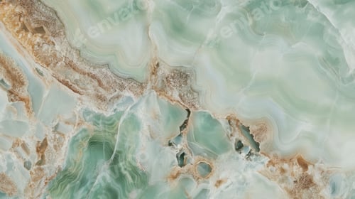 Preview: Exquisite marble background showcasing natural patterns and textures in shades of green and gold