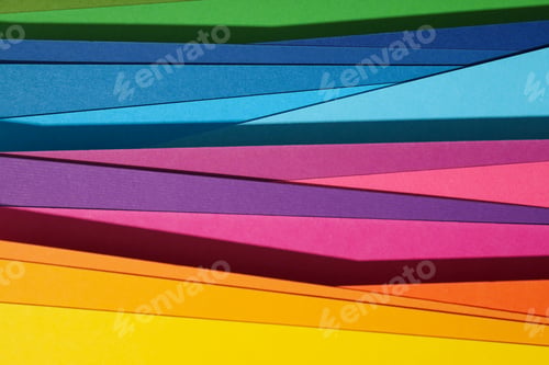 Preview: Mockup, abstraction, colorful colored paper, top view