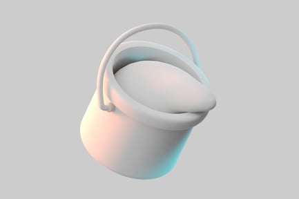 Preview: Stylized cartoon paint bucket