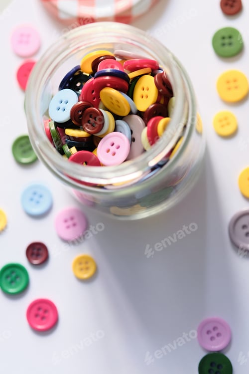 Preview: Colorful Plastic Clothing Buttons