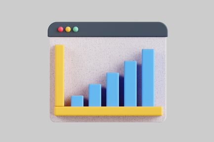 Visualização: Ícone mínimo de gráfico de negócios