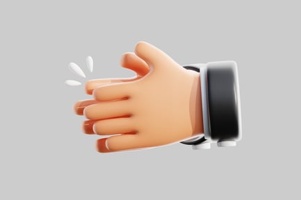 Preview: A cartoon hand in motion.