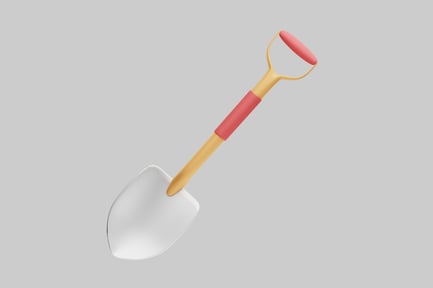 Preview: Cartoon style toy shovel