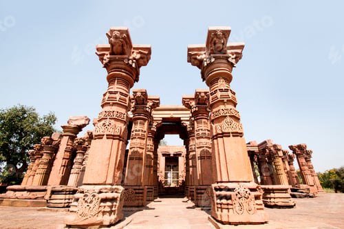 Preview: Siddhnath Baradwari Siddheshwar Temple, ancient monument, Omkareshwar, Madhya Pradesh, India,
