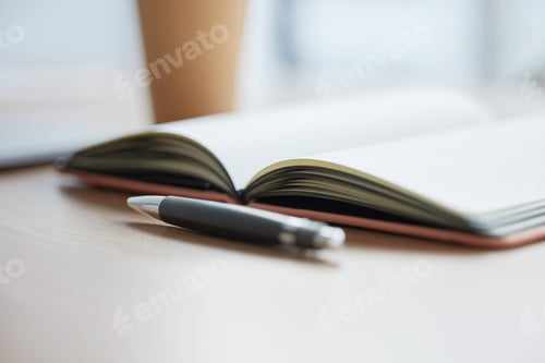 Preview: Those productive corners matters most. Shot of a book in a table on a modern office.