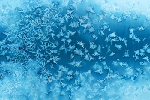 Preview: Beautiful ice patterns on winter window