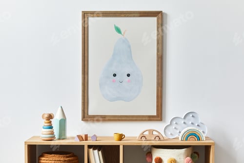 Preview: Stylish scandinavian newborn baby room