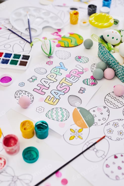 Preview: Easter Art and Craft Background