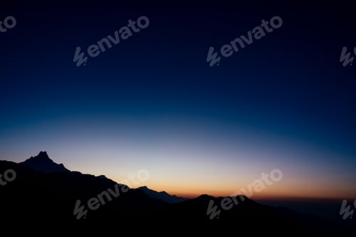 Preview: dawn in the mountains (backgrounds, mockup, blurred)