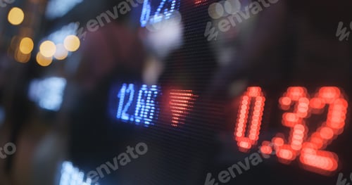 Preview: Stock market price display