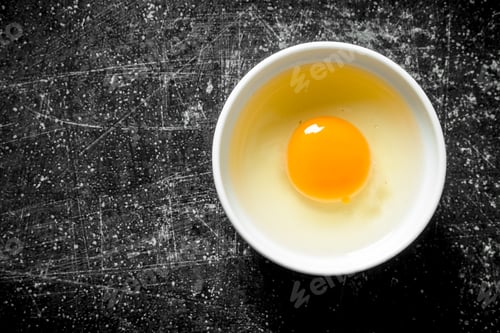 Preview: The egg in a bowl.