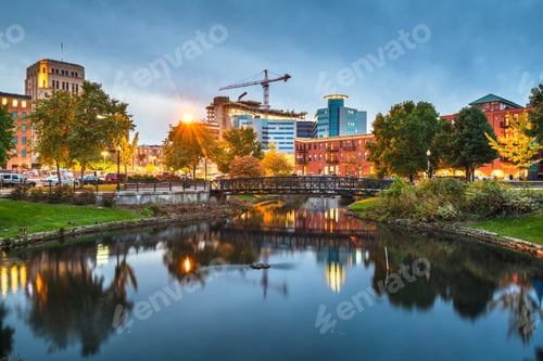 Preview: Kalamazoo, Michigan, USA Skyline