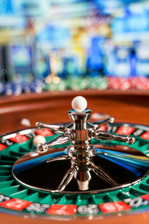 Preview: Roulette table close up at the Casino