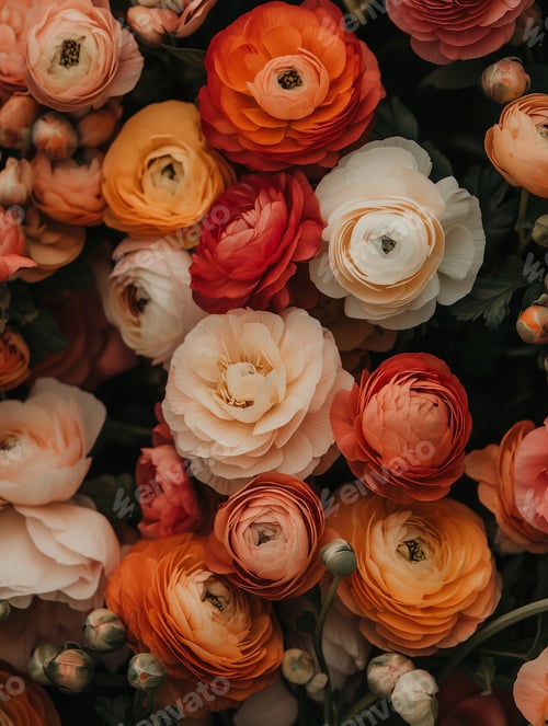 Preview: Floral Arrangement with Orange, Pink, and White Flowers
