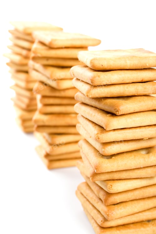 Preview: three stacks of cookies