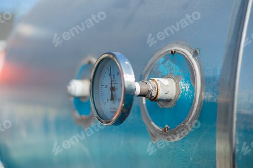 Preview: Engineer under industrial inspection Large water heaters are used in high-rise condominiums.
