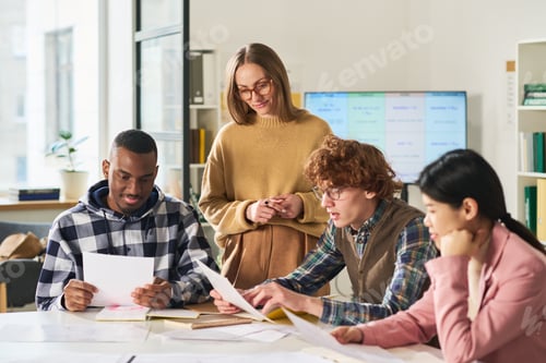 Preview: Students Studying Foreign Languages Enthusiastically Together