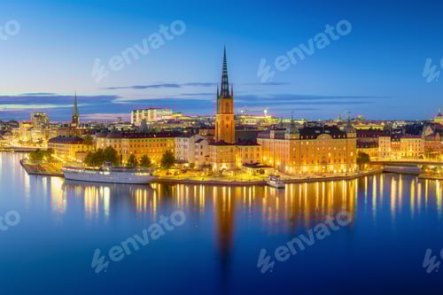 Preview: Stockholm, Sweden. Panoramic view of the City centre. The capital of Sweden.