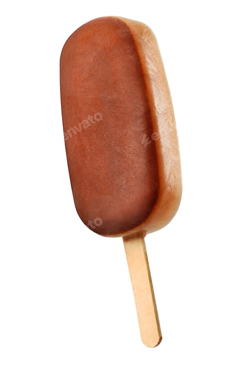 Preview: Chocolate ice pop isolated