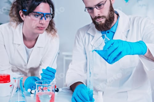 Preview: Young Scientist Doing Experiments In The Laboratory