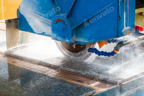 Preview: stone processing closeup