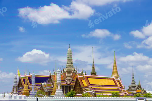 Preview: Thai royal Temple Travel Landmark of the Emerald Buddha (Wat Phra Kaew), Grand Palace, Bangkok