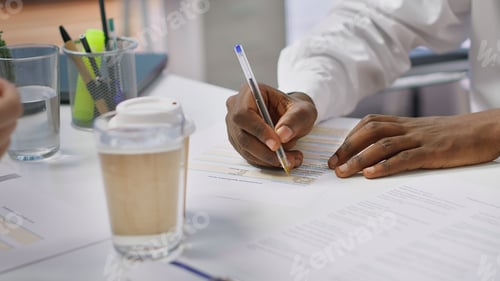 Preview: Job candidate with disability filling in the application form for the interview
