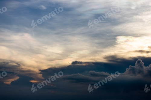 Preview: colorful dramatic sky with cloud at sunset