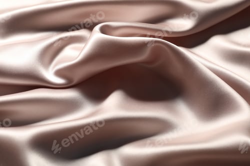 Preview: Beautiful crumpled silk fabric as background, closeup