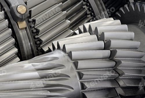Preview: Group of gears inside the gearbox