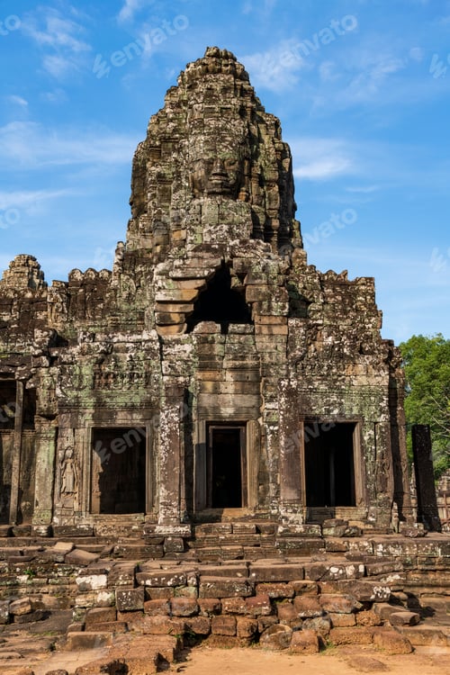 Preview: Stone faces of Bayon temple, Angkor Thom, Siem Reap, Cambodia