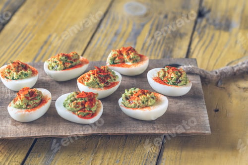 Preview: Guacamole and bacon deviled eggs