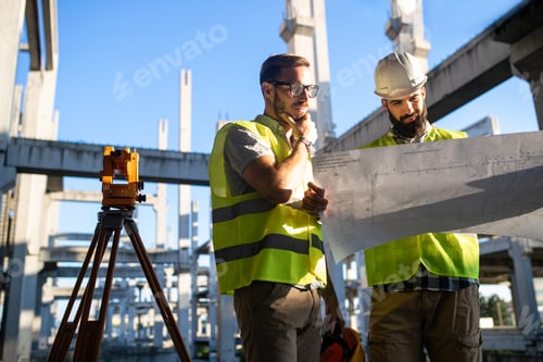 Preview: Picture of construction engineer working on building site