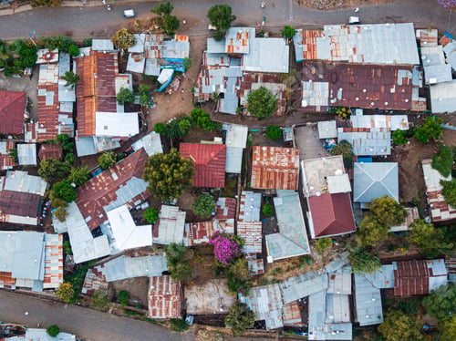 Preview: Aerial view of Gondar town city, Ethiopia