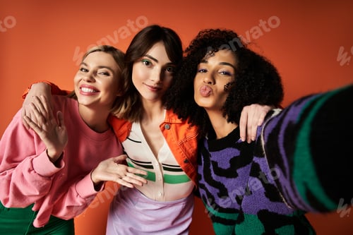 Preview: Trio of stylish women capturing friendship moment