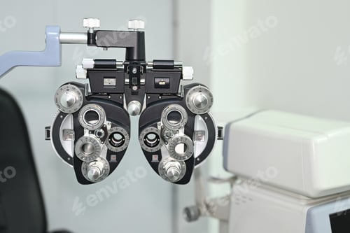 Preview: Phoropter eyesight measurement testing machine, optical equipment for testing vision.