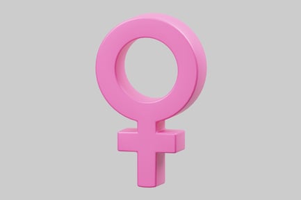 Preview: Female symbol pink celebration decoration