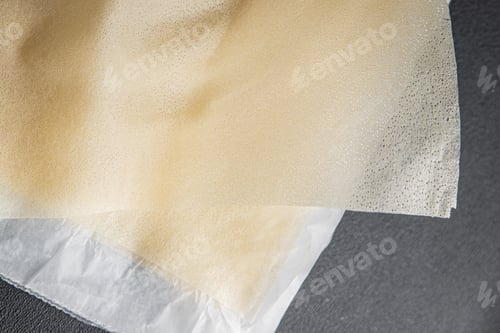 Preview: brik dough thin sheet raw packaging dough phyllo fresh delicious gourmet food background