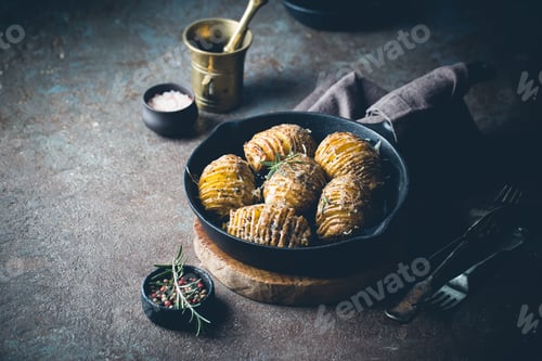 Preview: Baked hasselback potatoes