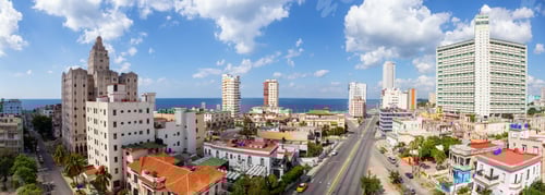 Preview: Aerial Panoramic view of the Old Havana City, Capital of Cuba