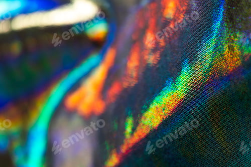 Preview: Silver hologram textile background