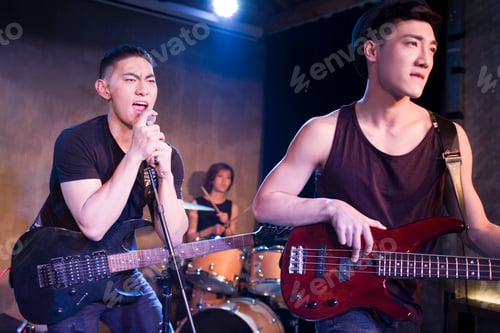 Preview: Musical band performing on stage