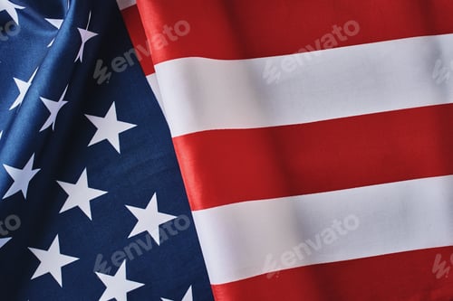 Preview: Stars and Stripes American Flag Close Up