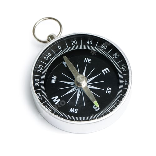 Preview: Compass on white background