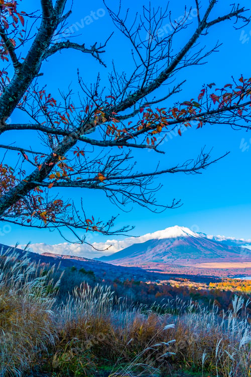 Preview: Beautiful fuji mountain in yamanakako or yamanaka lake