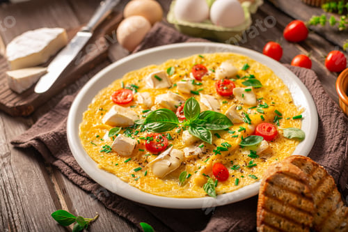 Preview: Eggs omelette with vegetables