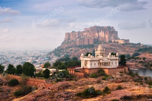 Preview: Jaswanth Thada mausoleum, Jodhpur, Rajasthan, India